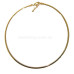 Necklace Gold Plated Brass Neck Wire Choker 